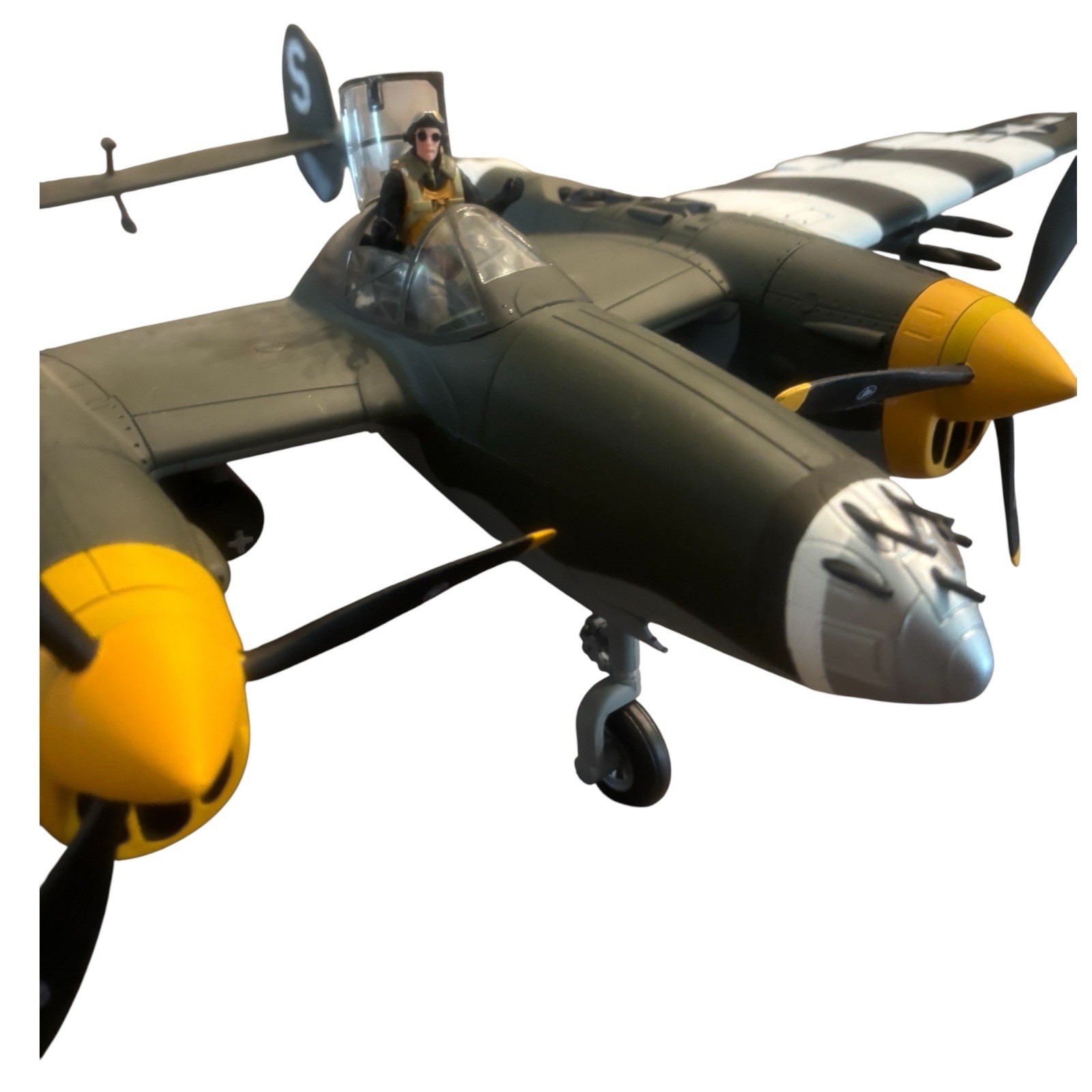 21st Century Toys 1:18 P-38 Lightning D-Day Edition W/ Pilot