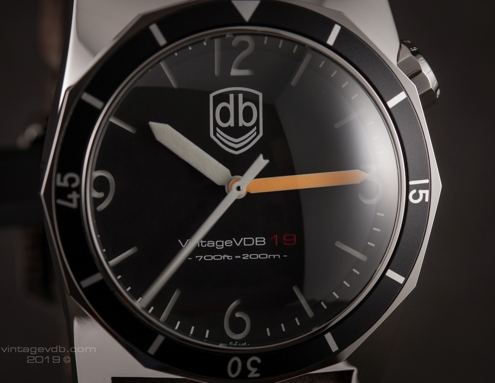 Vintage VDB Maritime Diver 2019 Polished Stainless Steel Automatic Watch