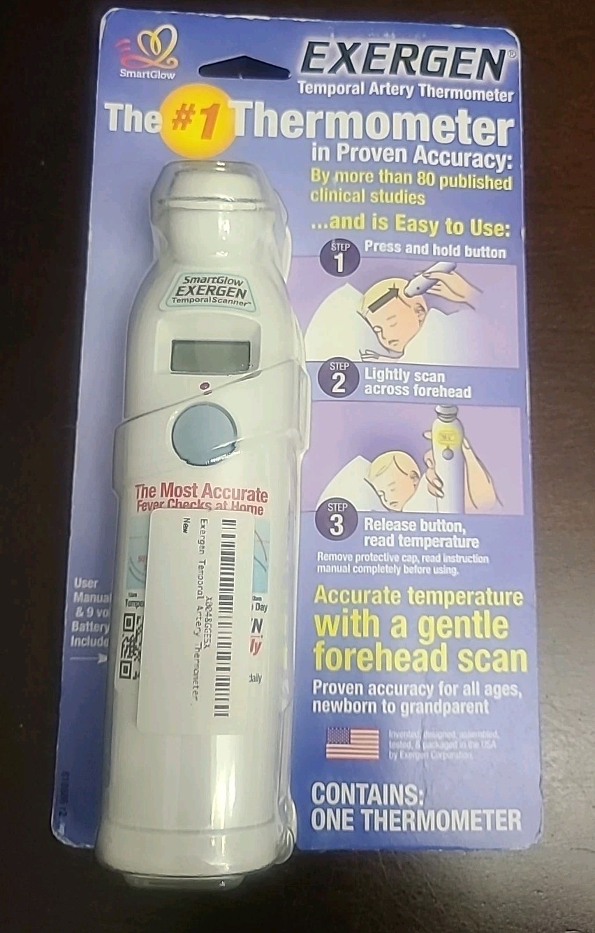 Exergen Temporal Artery Thermometer Smart Glow Model TAT-2000C