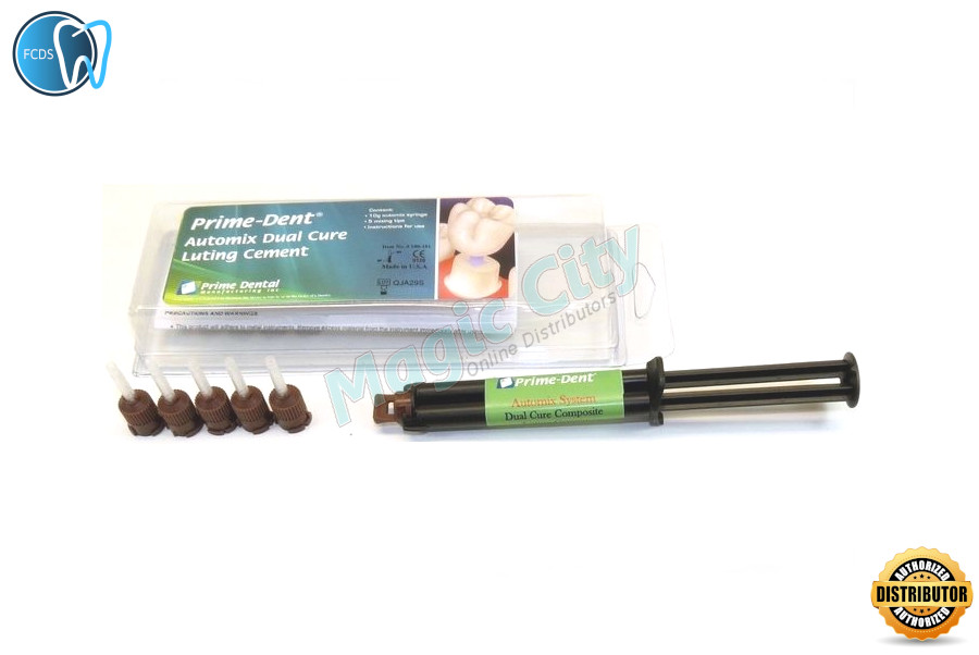 Adhesive Dual Cure Permanent Luting Cement Lonomer Crown Bridge White