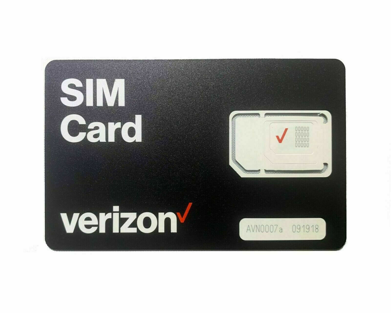 Verizon SIM Card 4G LTE, 5G fits All Phones Triple Cut Pre/Post Paid Plans